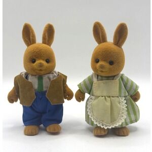 Sylvanian Families Rabbit Parents Figures Calico Critters‎ Adult Bunny Couple